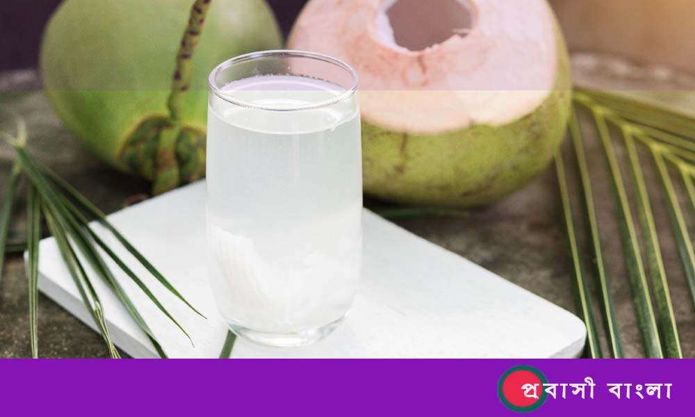 Coconut water is a rich source of potassium. 
